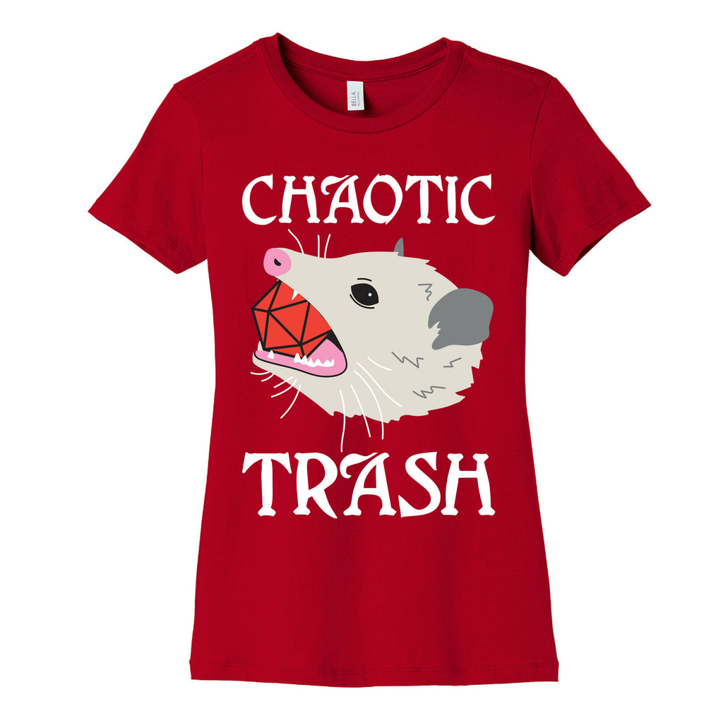 Chaotic Trash (Opossum) Women's Cotton Tee