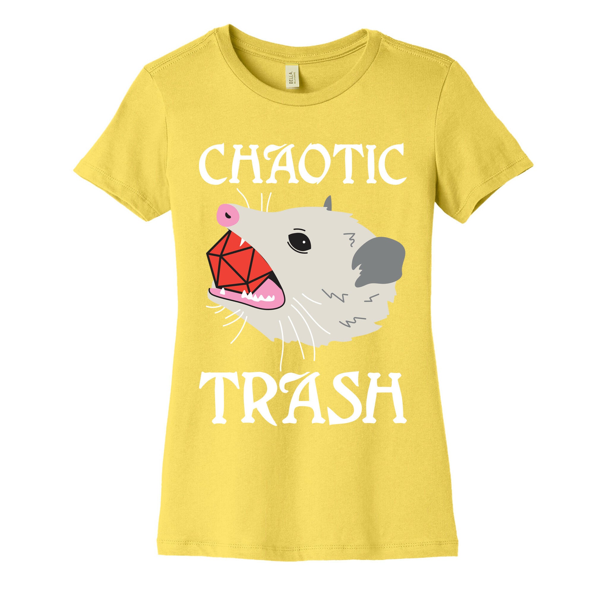 Chaotic Trash (Opossum) Women's Cotton Tee