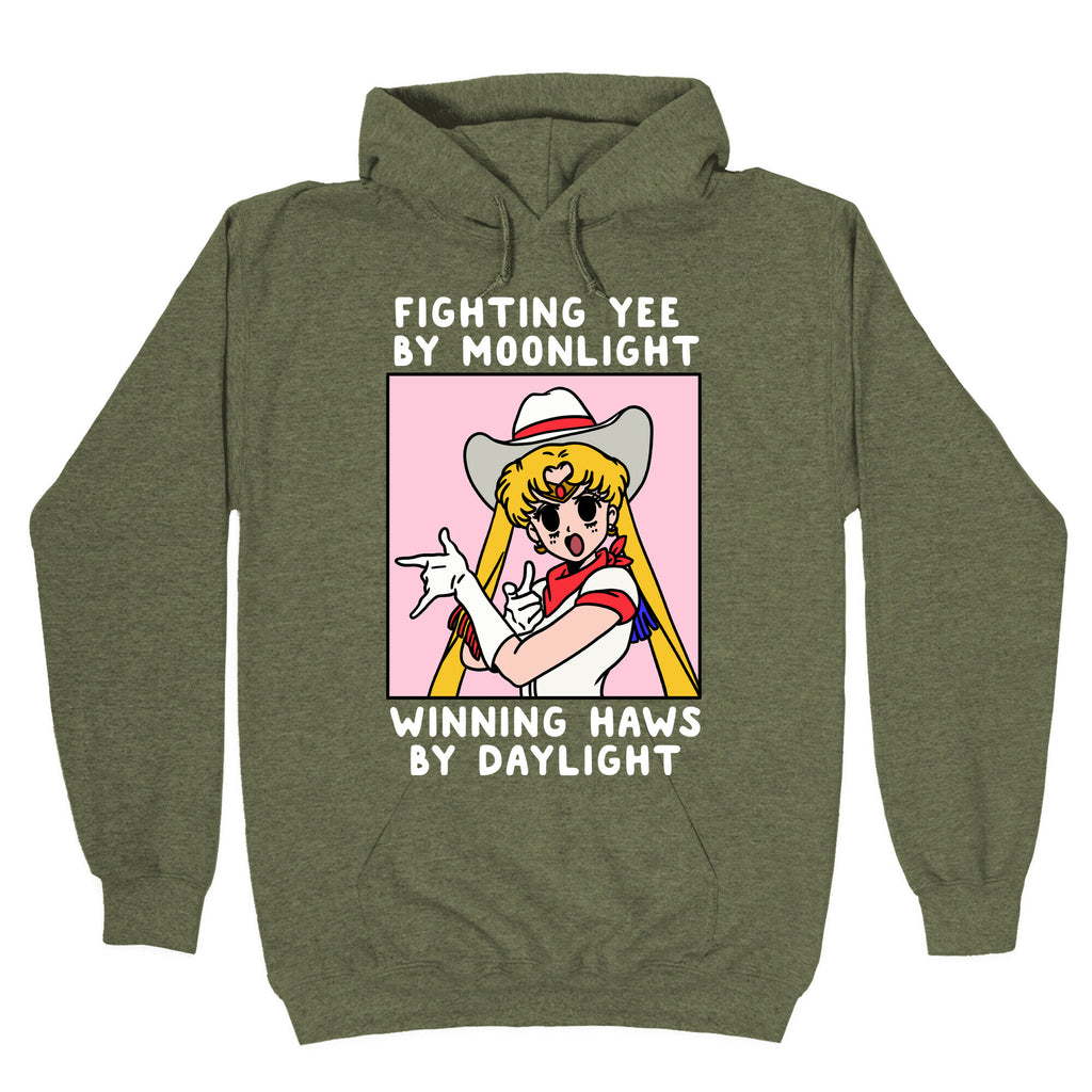 Fighting Yee By Moonlight Winning Haws By Daylight Hoodie