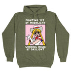 Fighting Yee By Moonlight Winning Haws By Daylight Hoodie