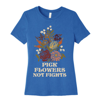 Pick Flowers Not Fights Women's Cotton Tee