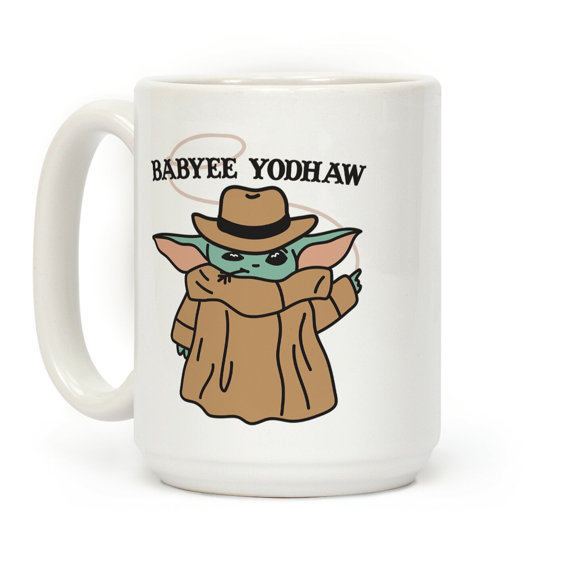 Babyee Yodhaw (Baby Yoda Cowboy) Coffee Mug