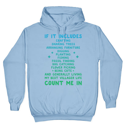 Animal Crossing Activities Count Me In Hoodie