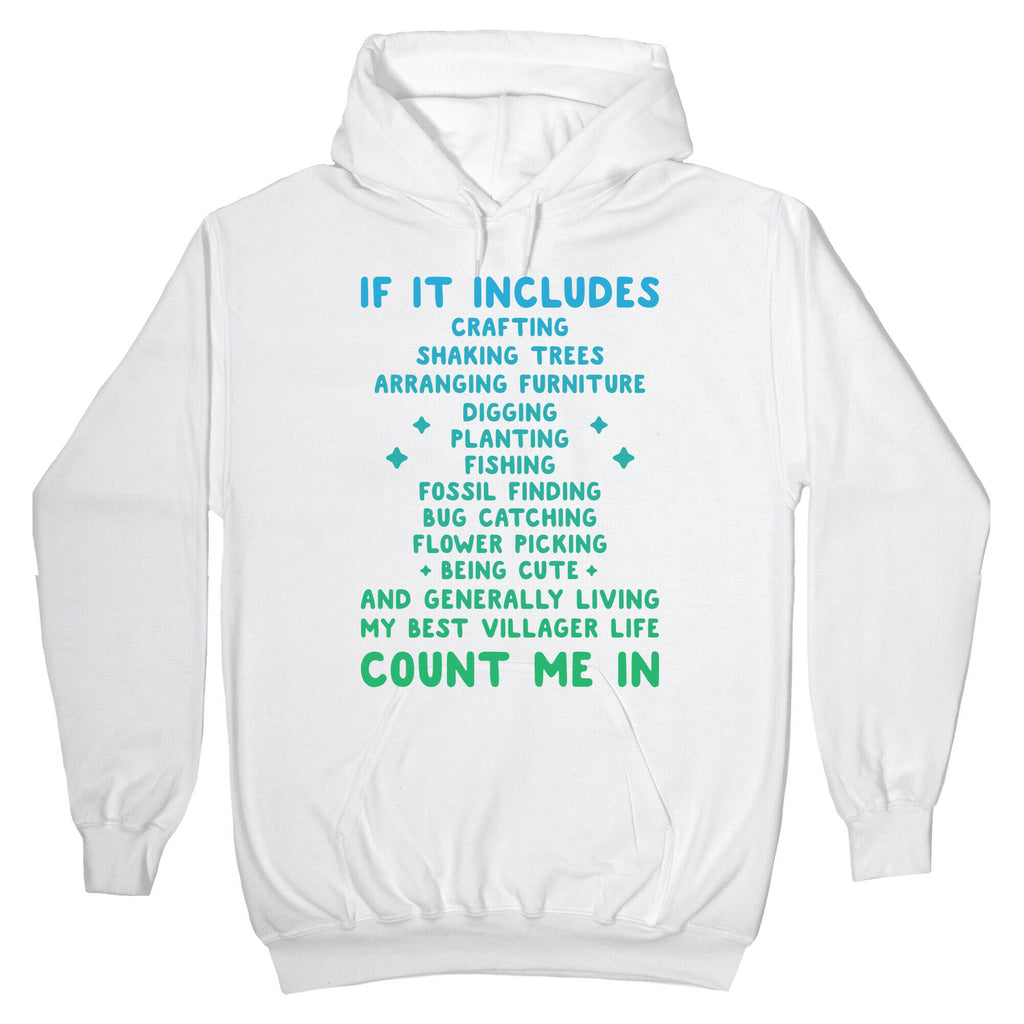 Animal Crossing Activities Count Me In Hoodie