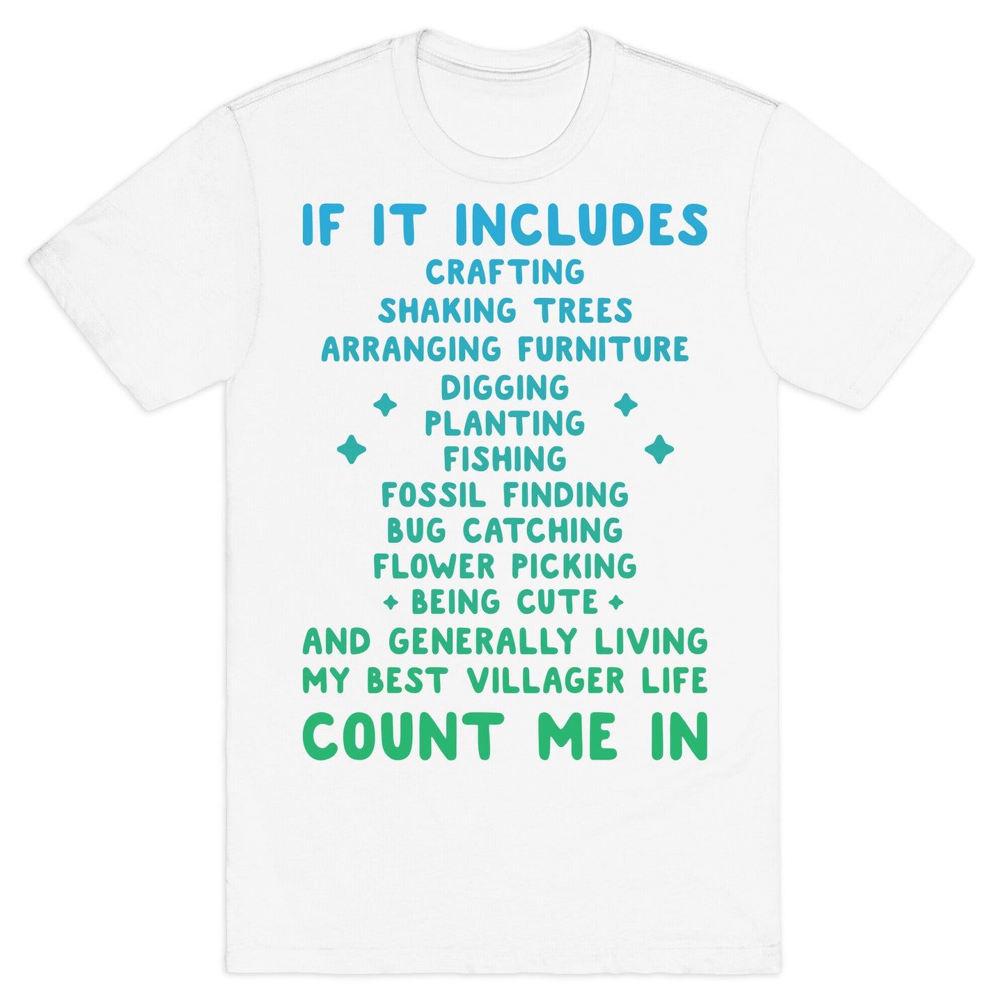 Animal Crossing Activities Count Me In T-Shirt