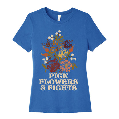 Pick Flowers & Fights Women's Cotton Tee