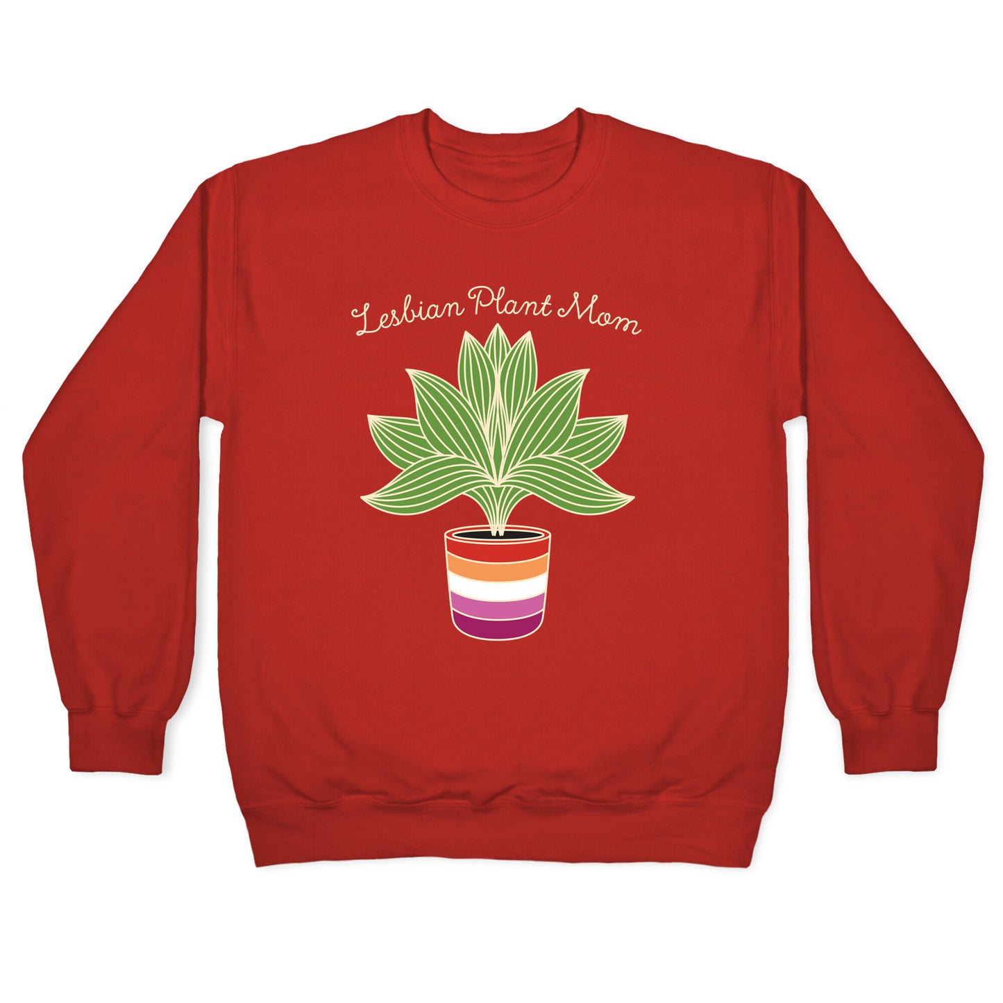 Lesbian Plant Mom Crewneck Sweatshirt