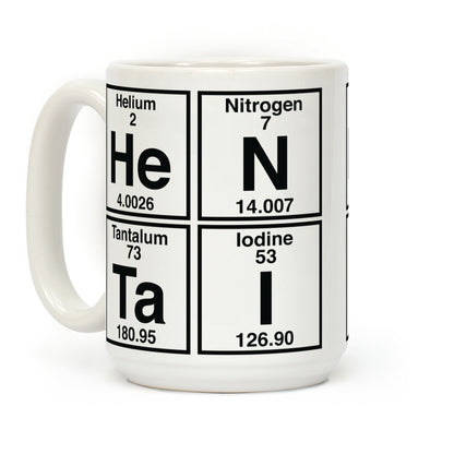 Hentai Periodic Elements Coffee Mug