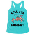 Roll For Combat Knife Crab Racerback Tank