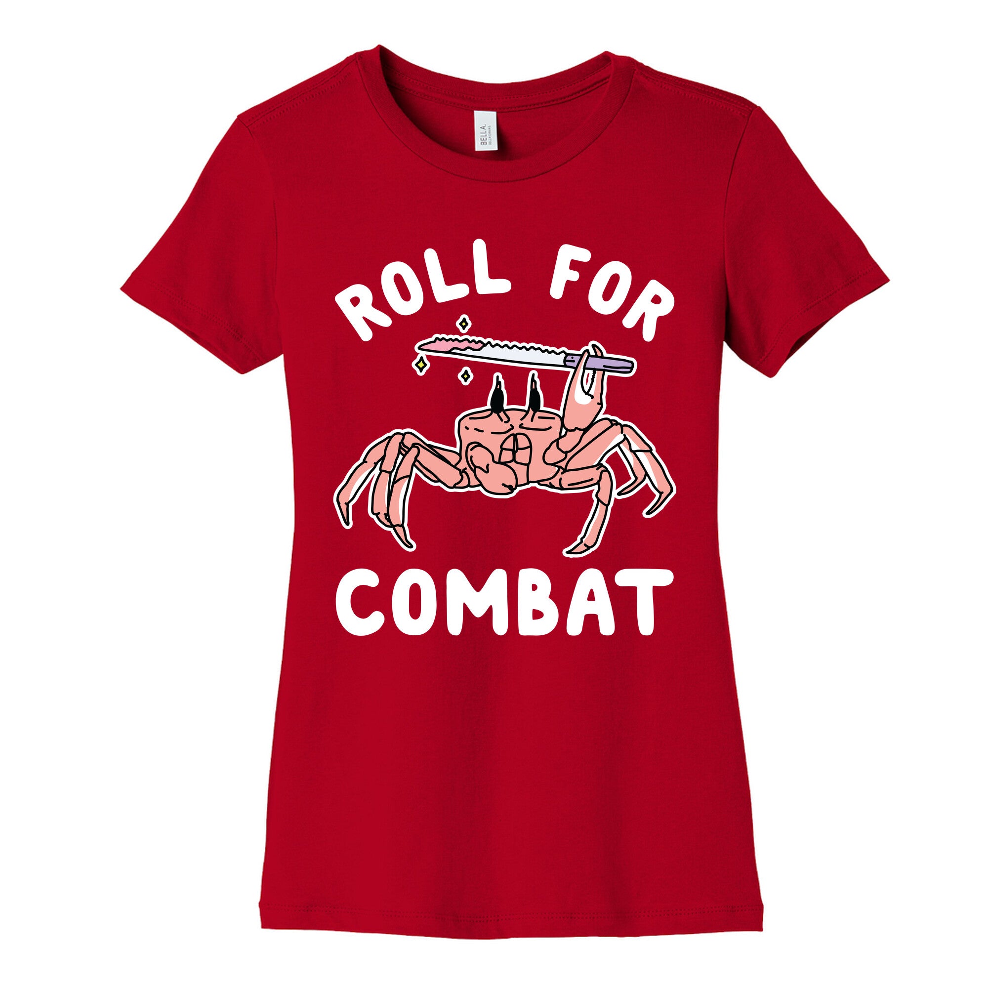 Roll For Combat Knife Crab Women's Cotton Tee