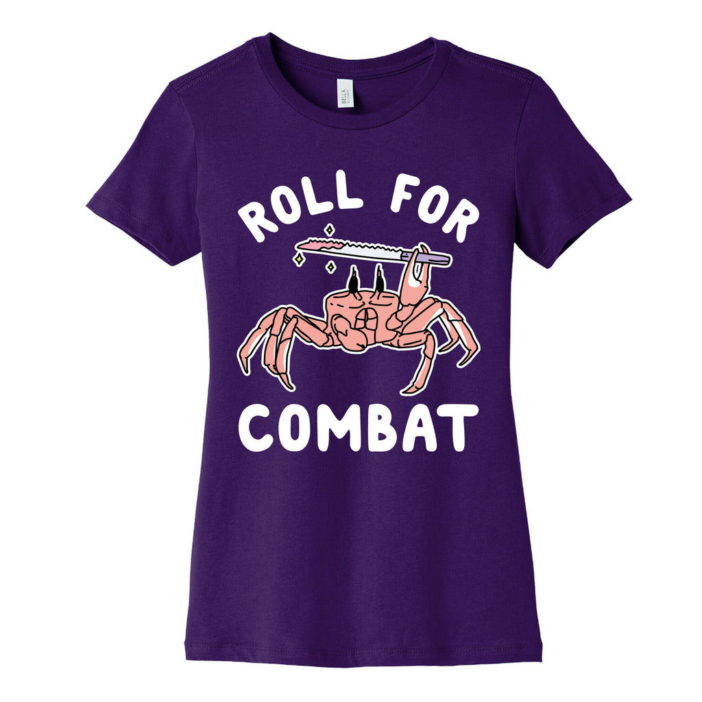 Roll For Combat Knife Crab Women's Cotton Tee