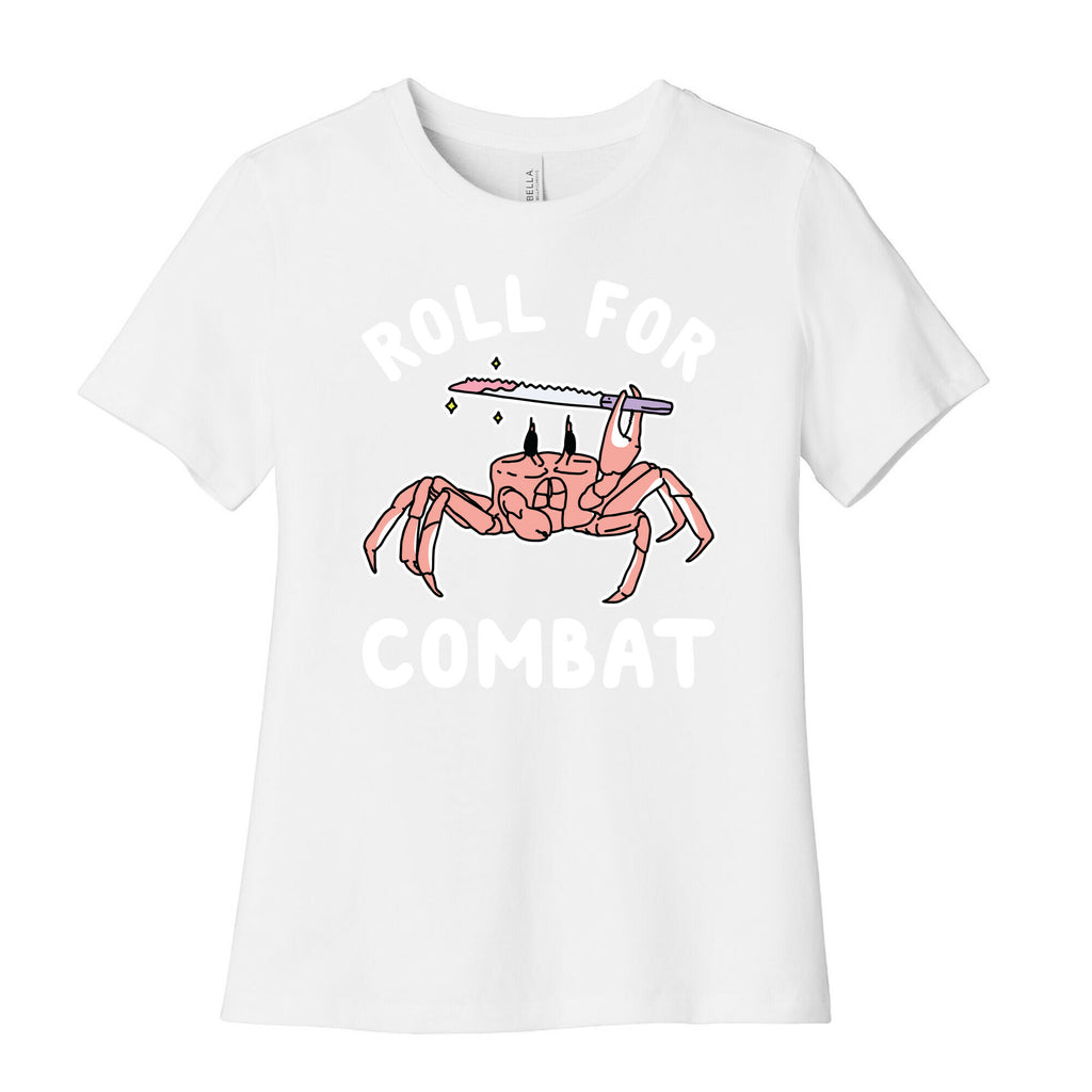 Roll For Combat Knife Crab Women's Cotton Tee