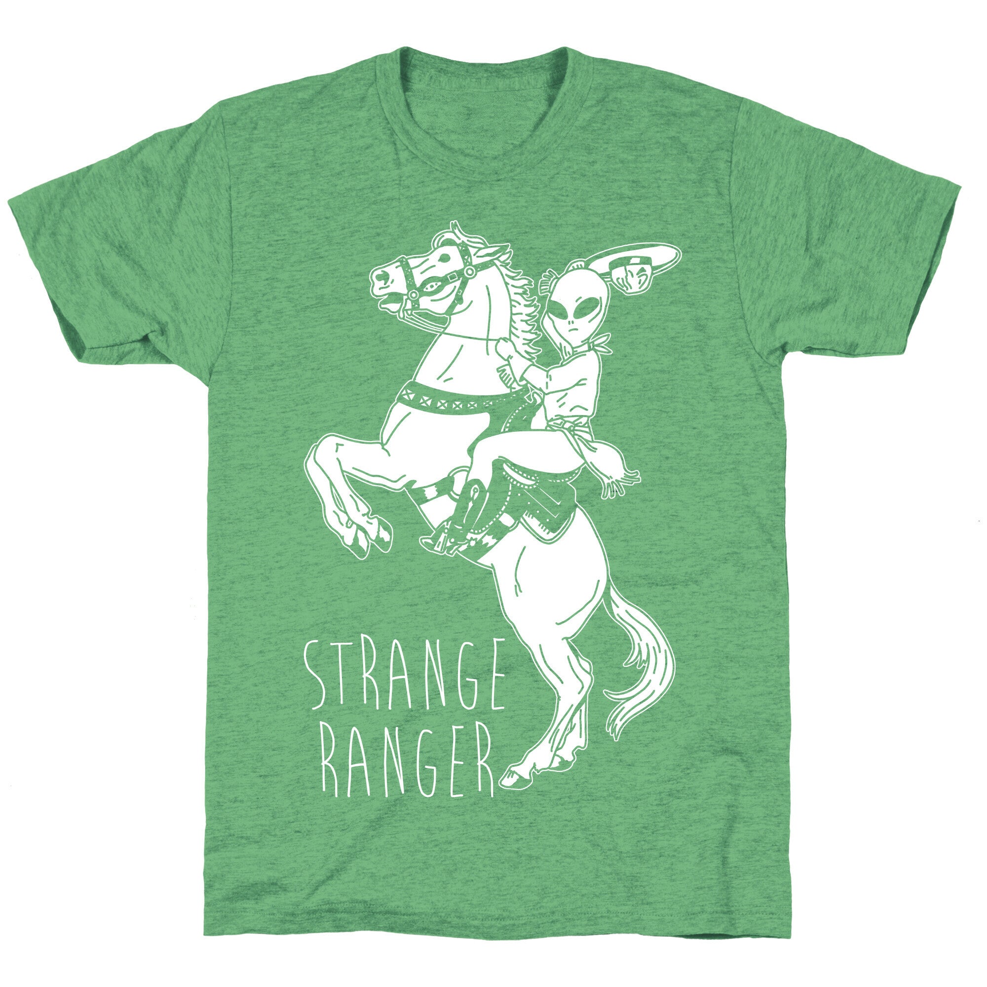 Strange Ranger Cowboy Alien Unisex Triblend Tee