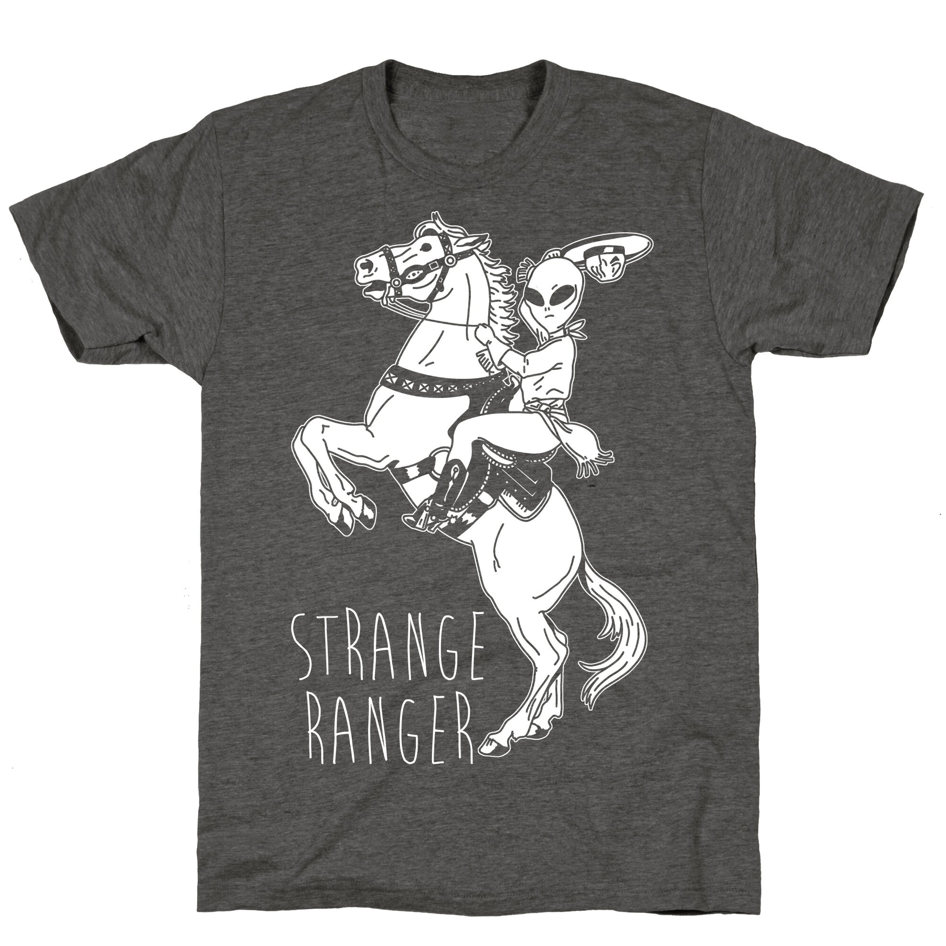 Strange Ranger Cowboy Alien Unisex Triblend Tee