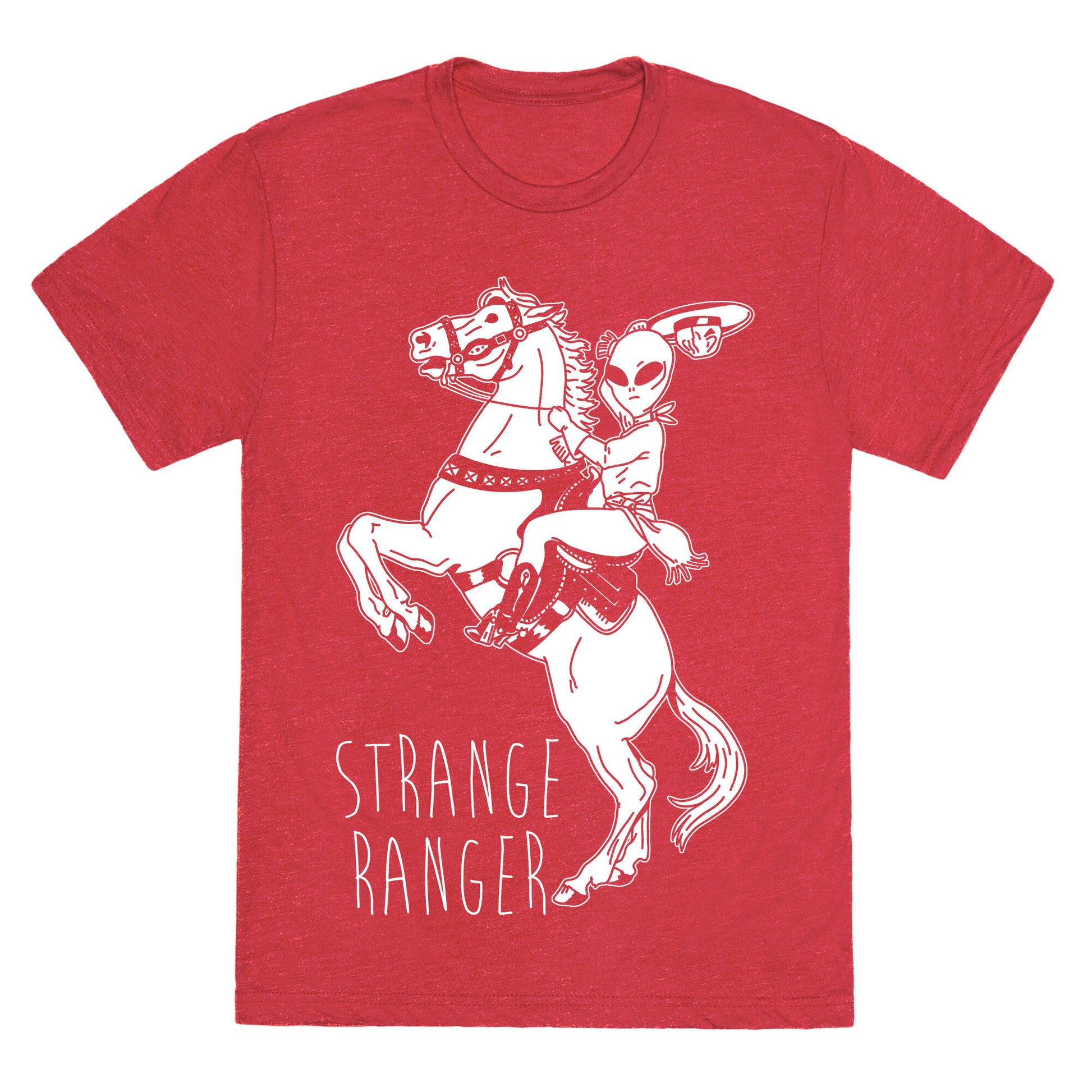 Strange Ranger Cowboy Alien Unisex Triblend Tee