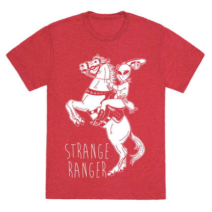 Strange Ranger Cowboy Alien Unisex Triblend Tee
