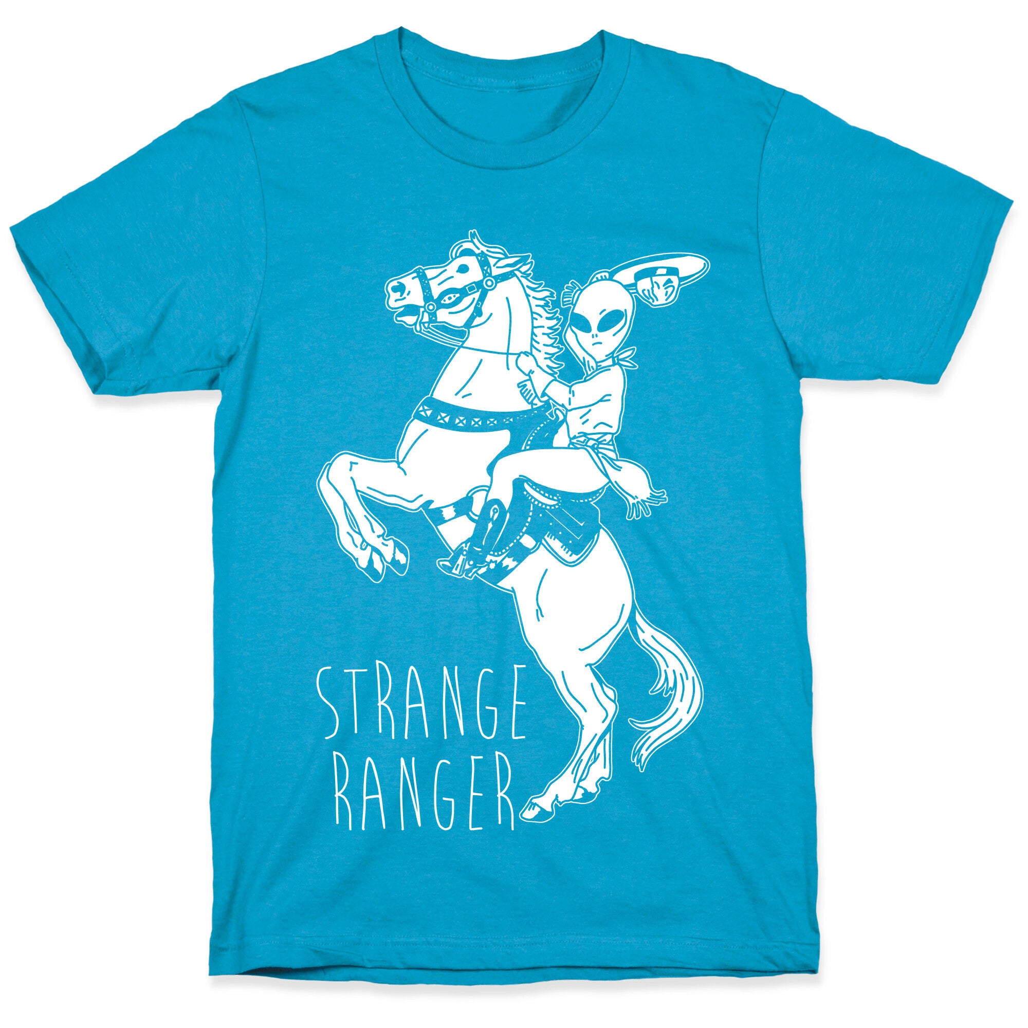 Strange Ranger Cowboy Alien Unisex Triblend Tee