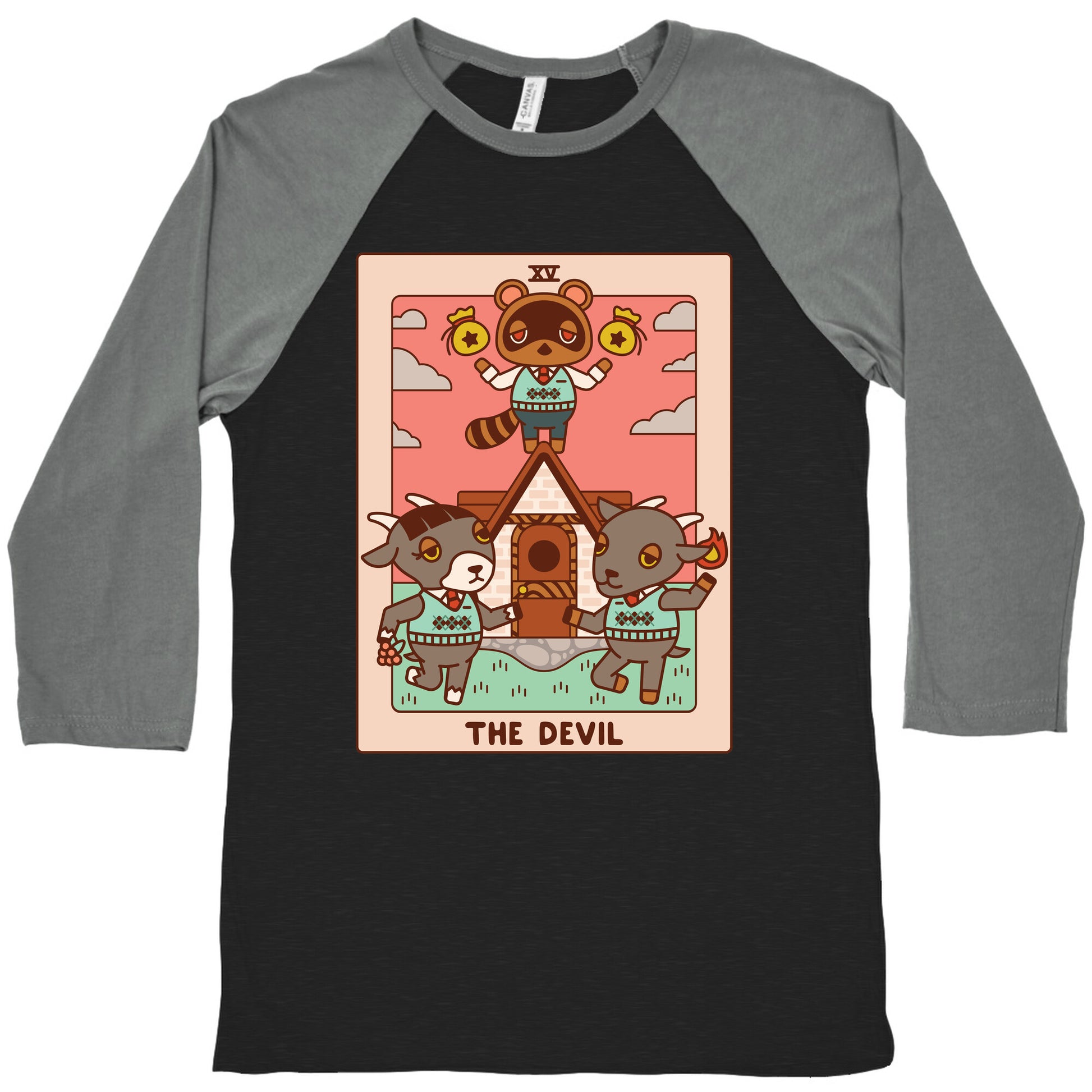 The Devil Tom Nook Baseball Tee