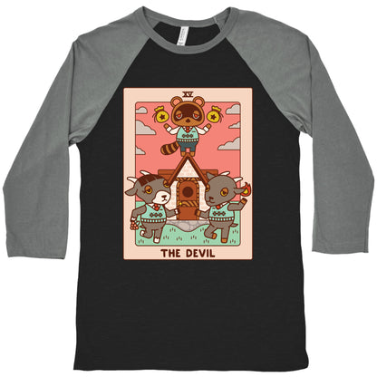 The Devil Tom Nook Baseball Tee