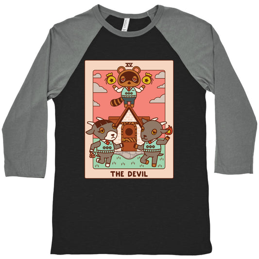 The Devil Tom Nook Baseball Tee