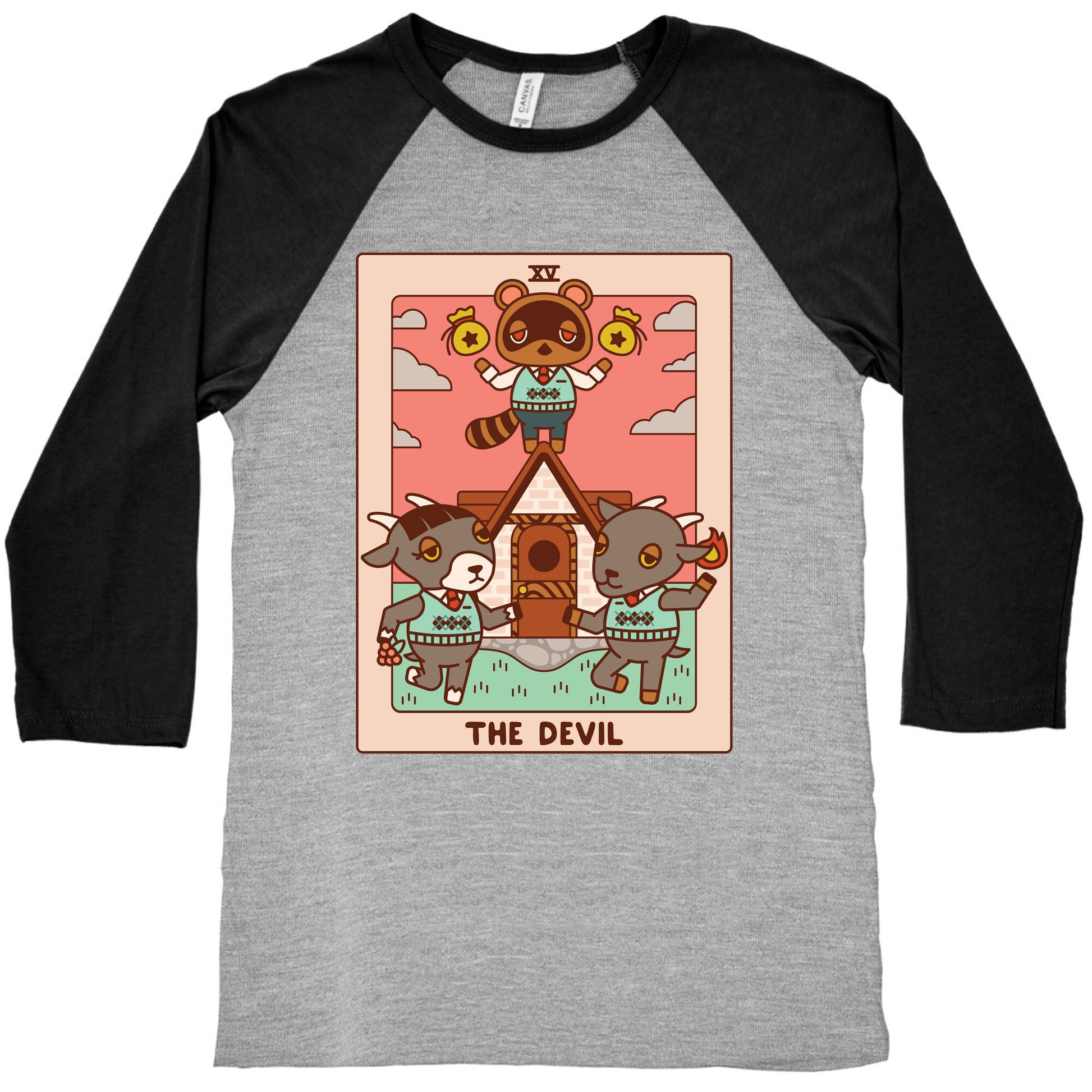 The Devil Tom Nook Baseball Tee