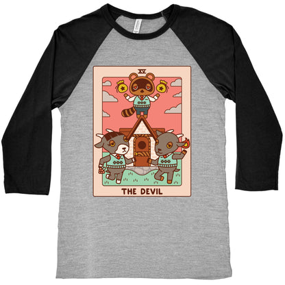 The Devil Tom Nook Baseball Tee