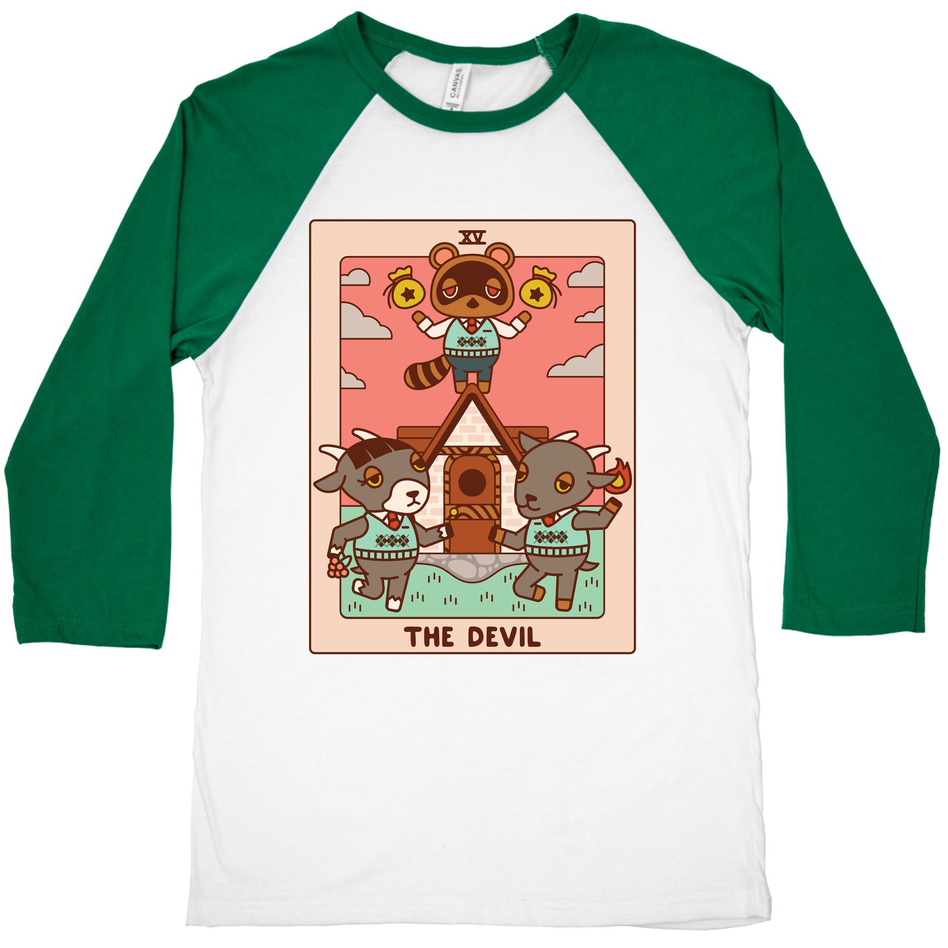 The Devil Tom Nook Baseball Tee
