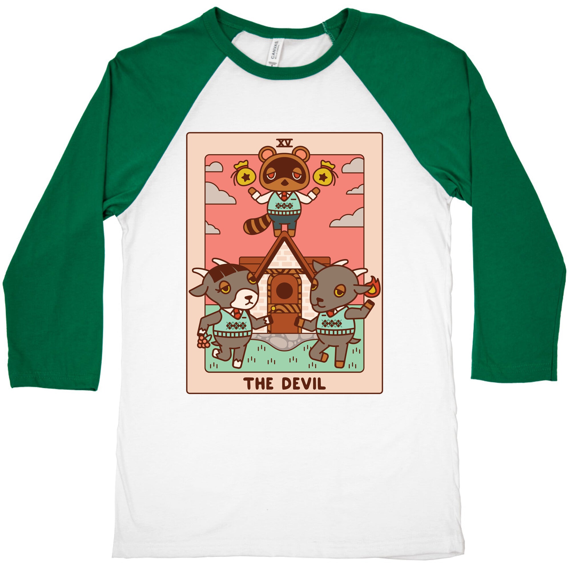 The Devil Tom Nook Baseball Tee