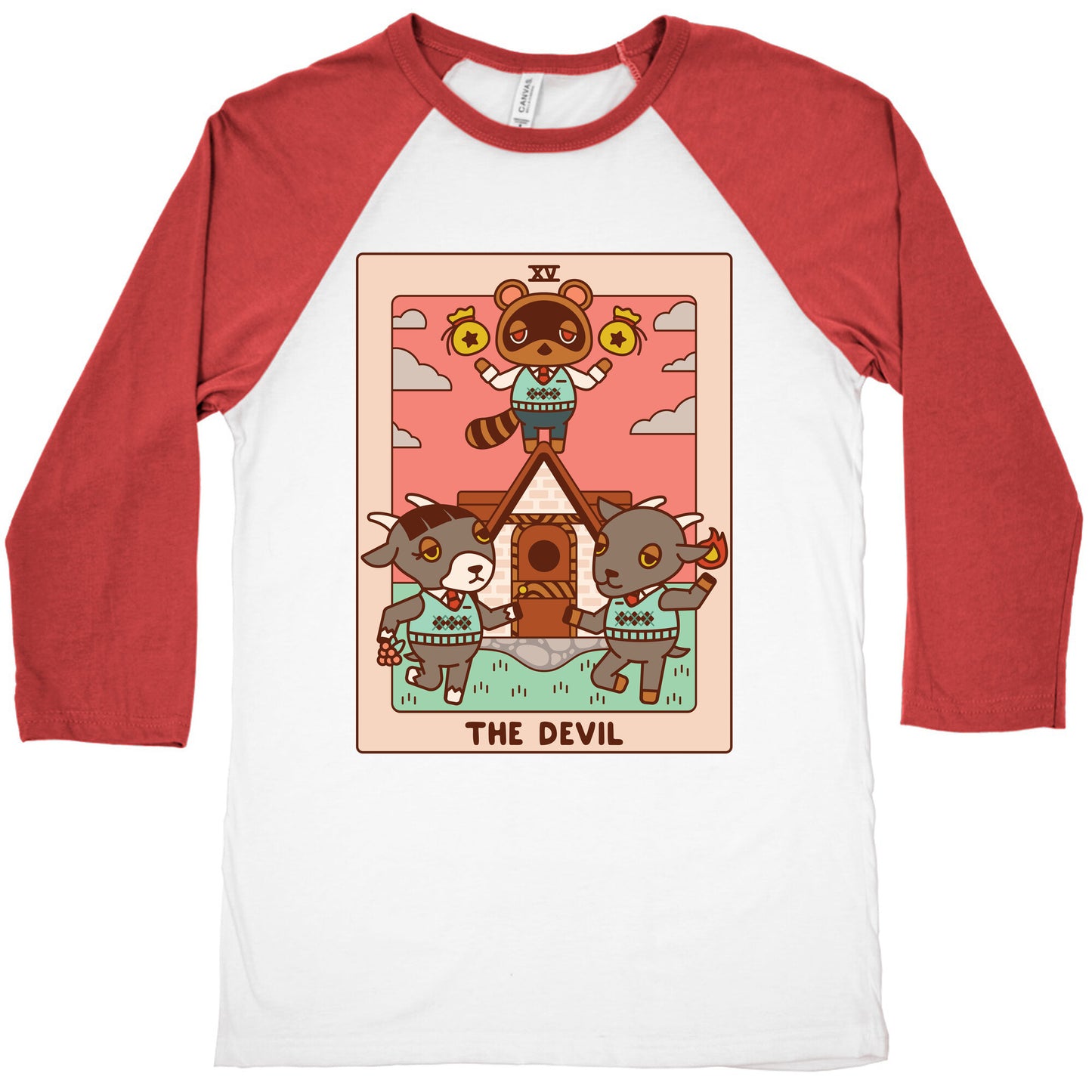 The Devil Tom Nook Baseball Tee