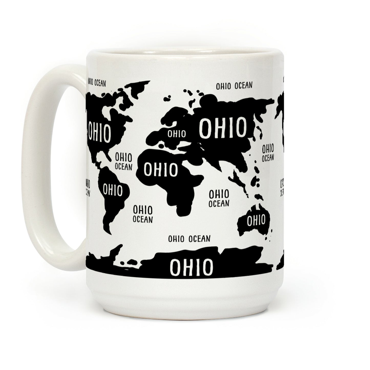 The Ohio World Map Coffee Mug