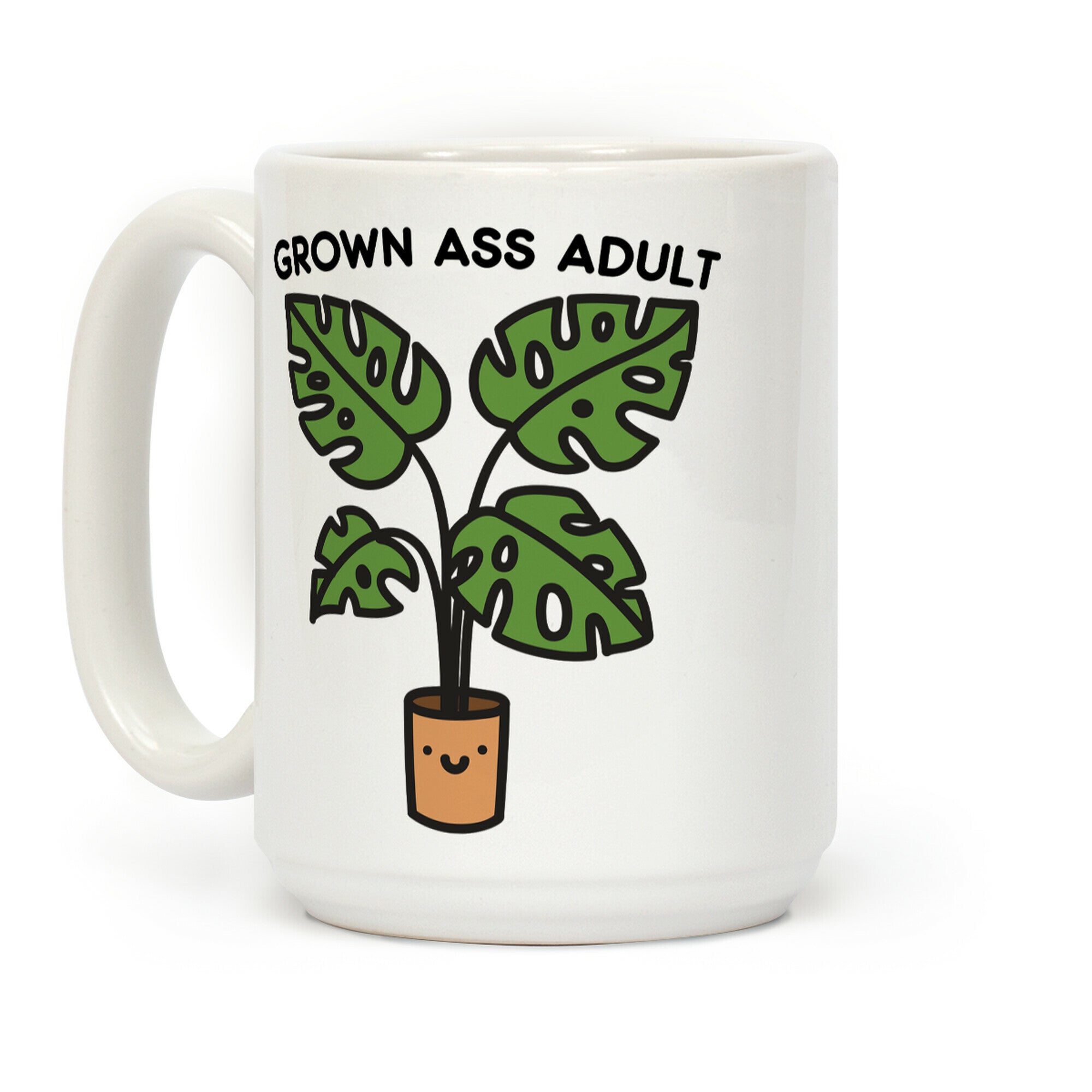 Grown Ass Adult Monstera Coffee Mug
