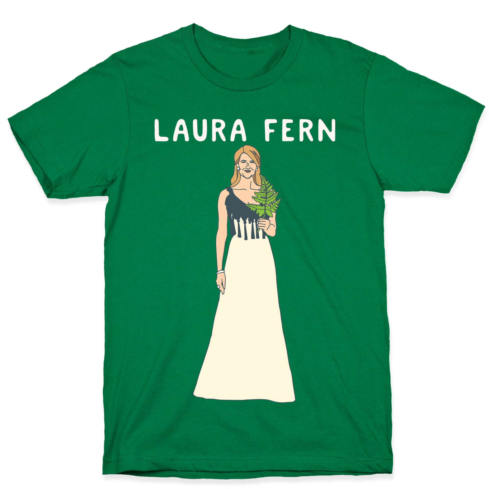 Laura Fern Parody White Print T-Shirt