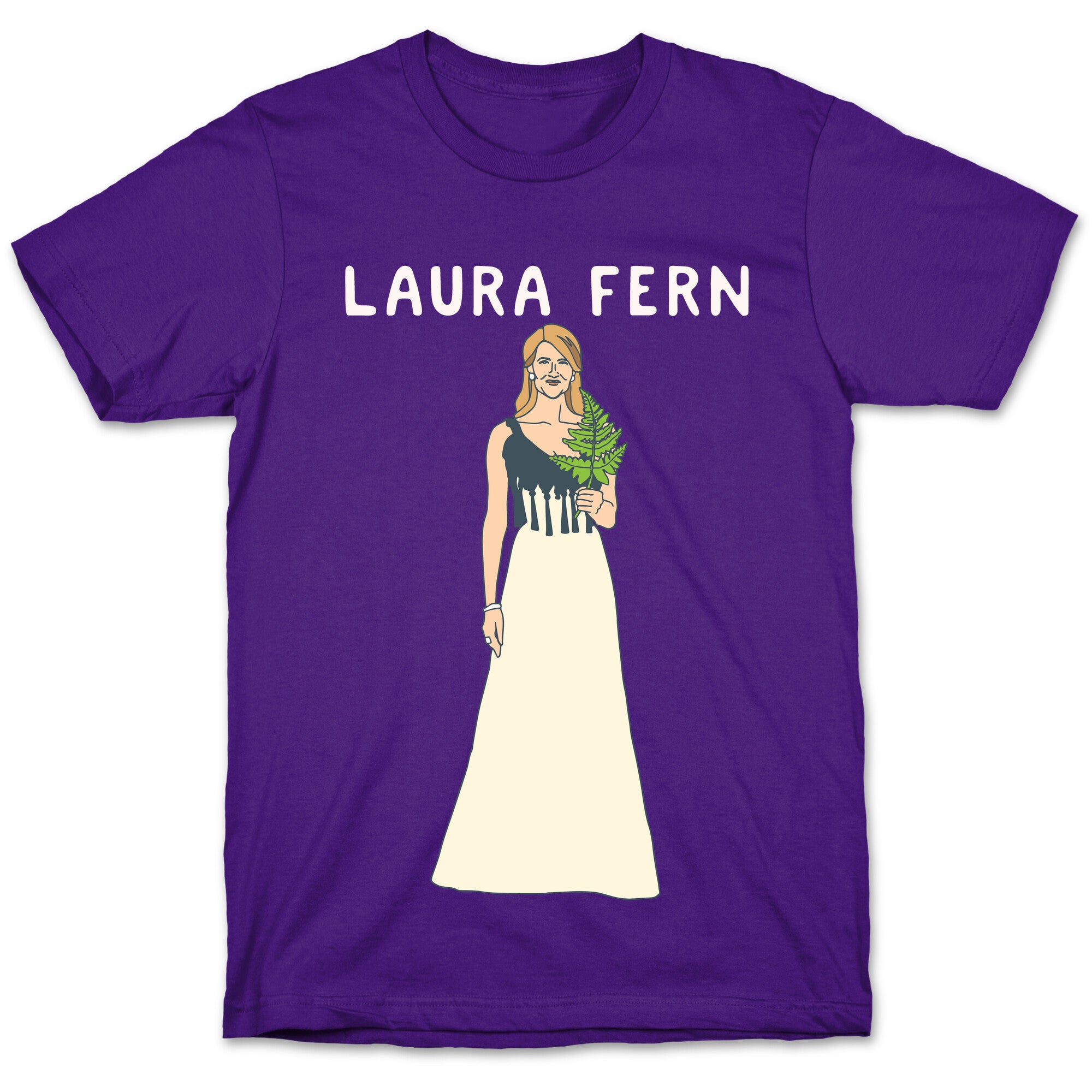 Laura Fern Parody White Print T-Shirt