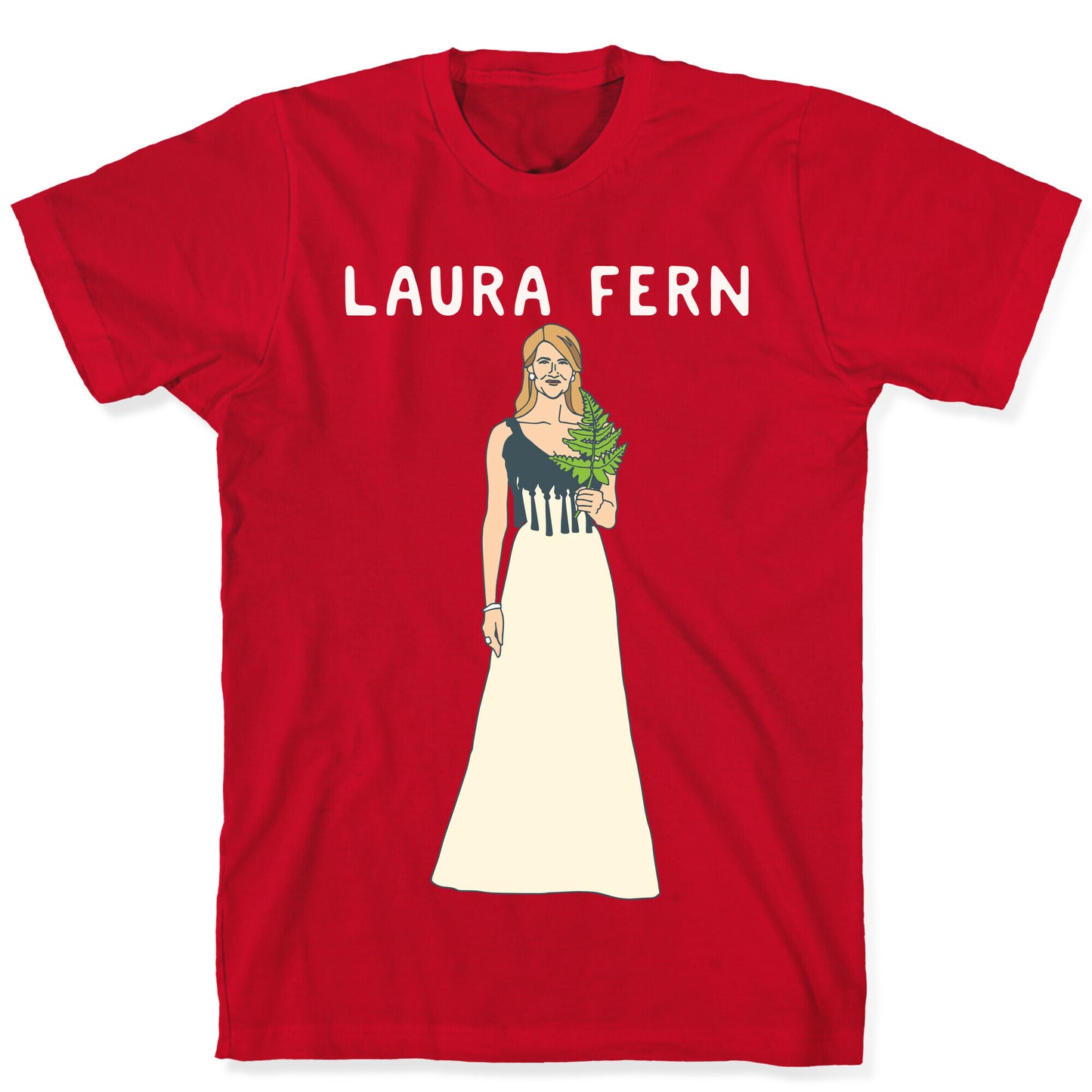 Laura Fern Parody White Print T-Shirt