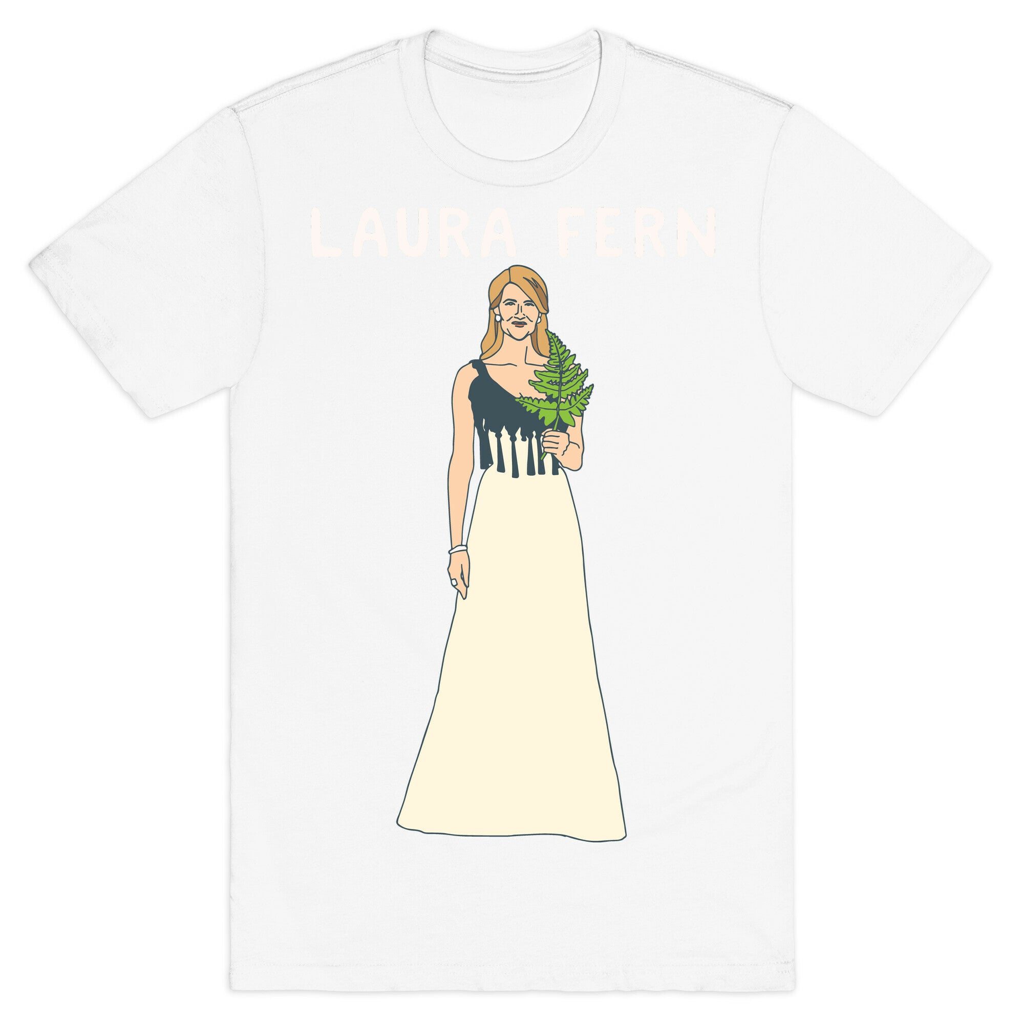 Laura Fern Parody White Print T-Shirt