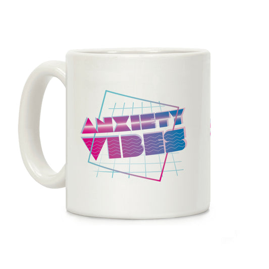 Anxiety Vibes Vaporwave Coffee Mug