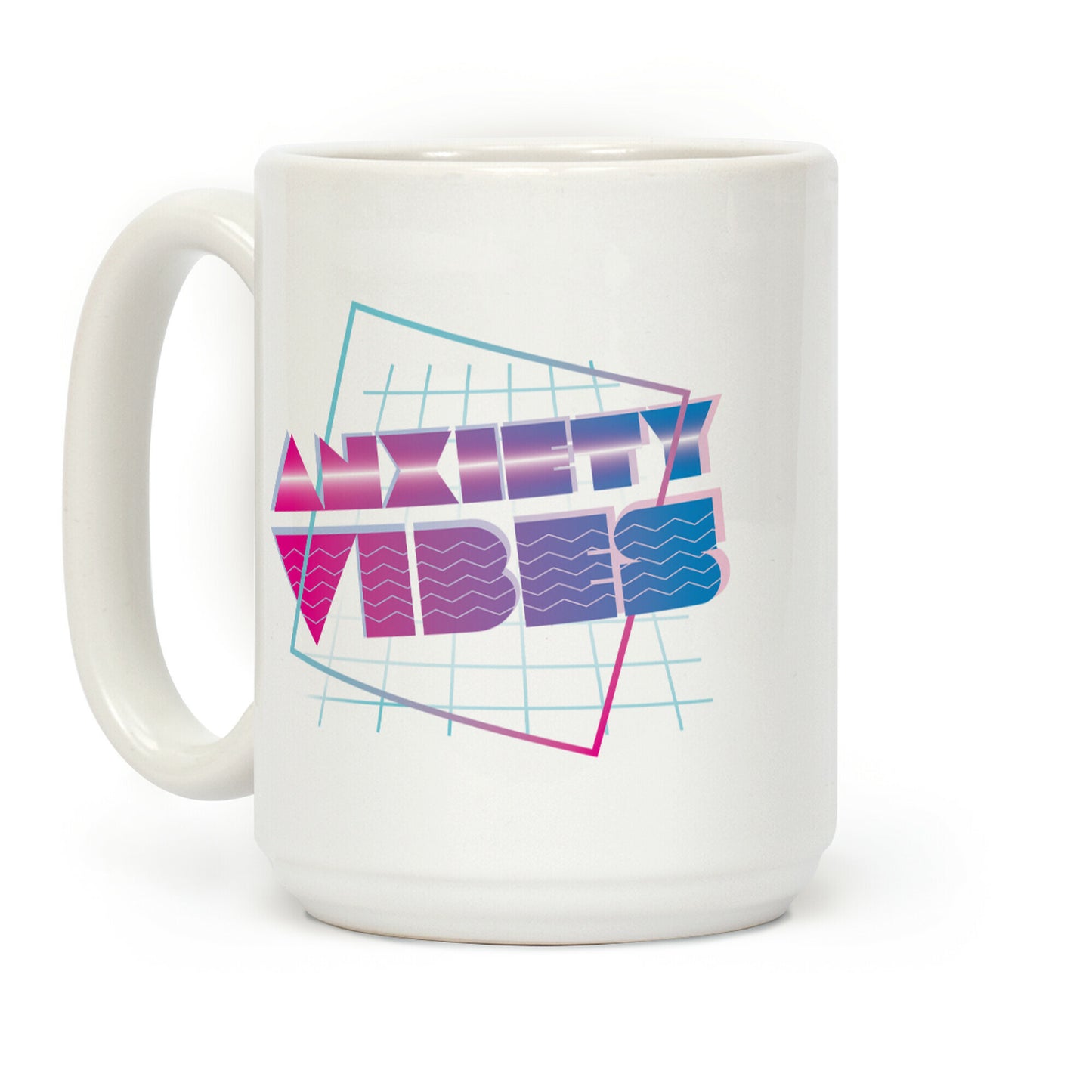 Anxiety Vibes Vaporwave Coffee Mug