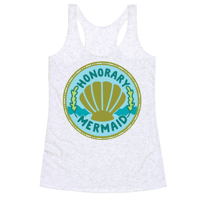 Honorary Mermaid Culture Merit Badge Racerback Tank