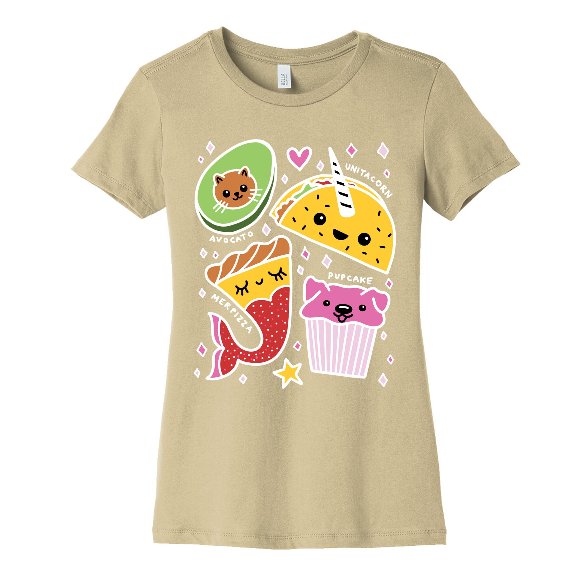 Cute Food Mashups Women's Cotton Tee