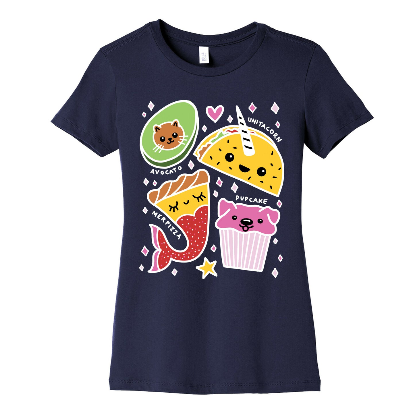 Cute Food Mashups Women's Cotton Tee