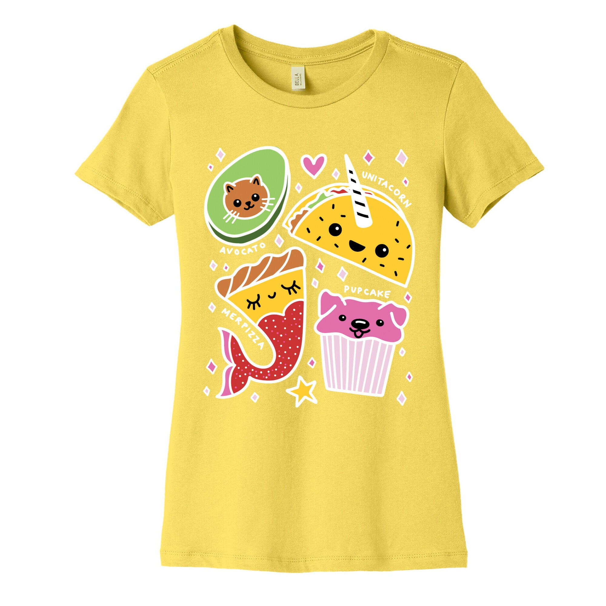 Cute Food Mashups Women's Cotton Tee