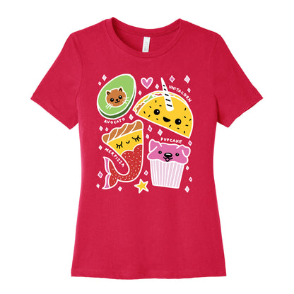 Cute Food Mashups Women's Cotton Tee