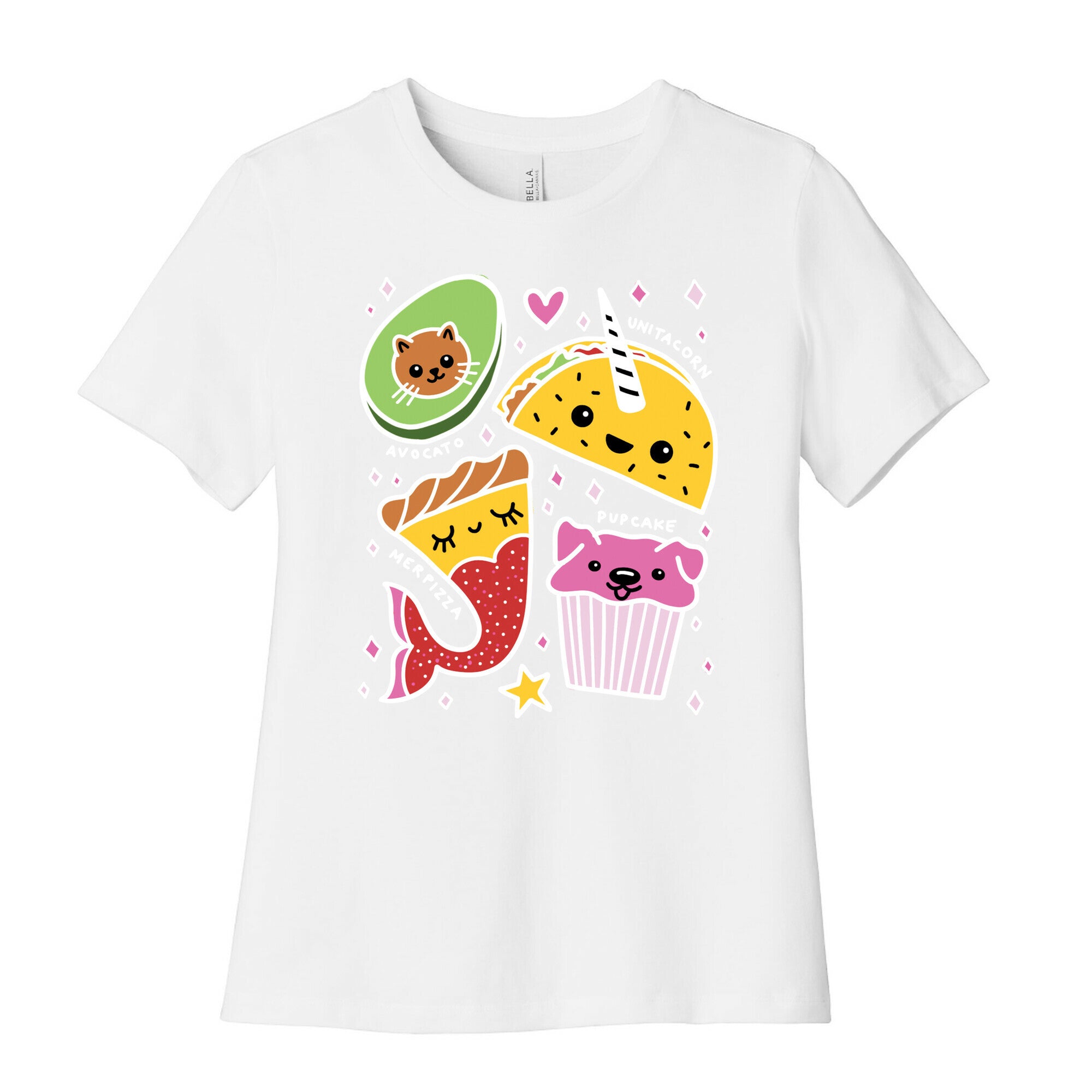 Cute Food Mashups Women's Cotton Tee