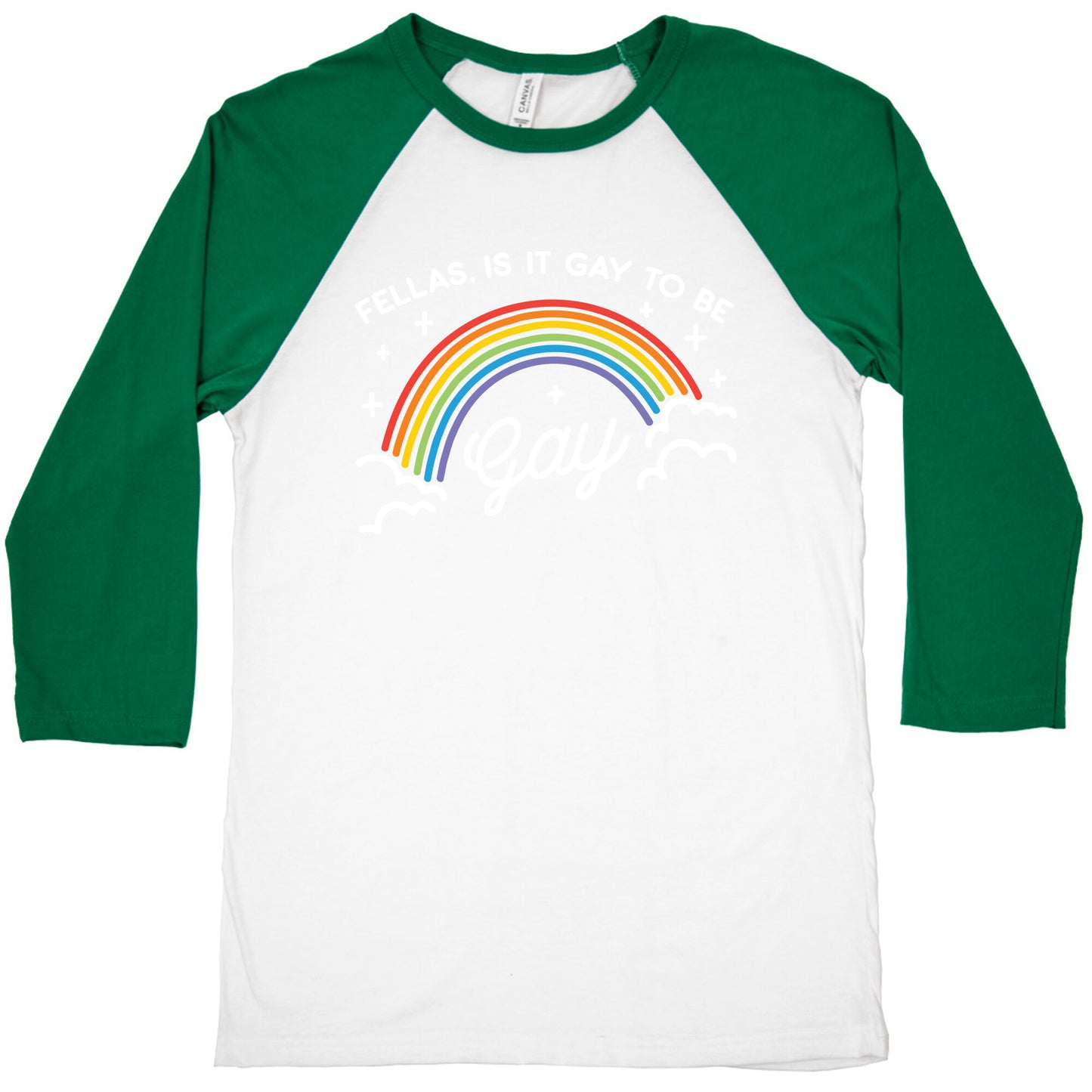 Fellas, Is It Gay To Be Gay Baseball Tee