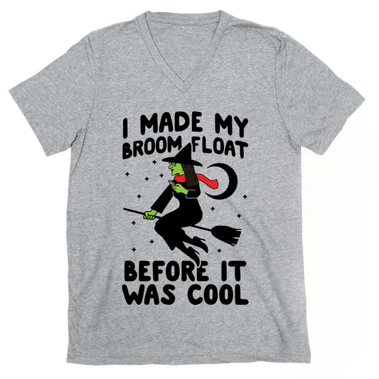 Broom Challenge Hipster Witch V-Neck