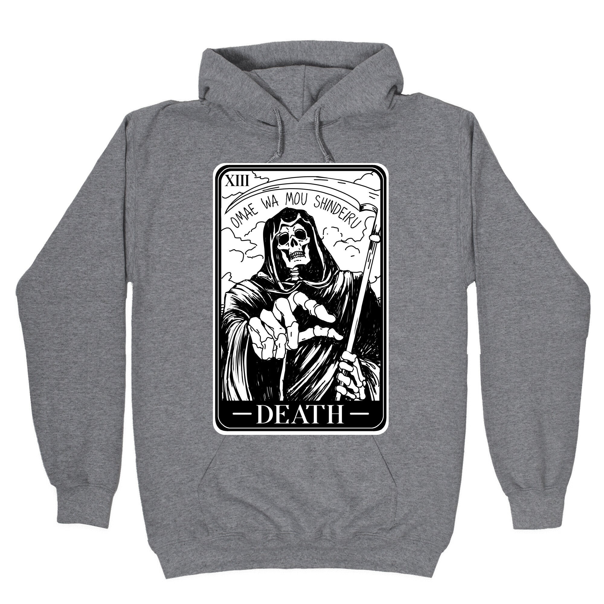 Omae Wa Mou Shindeiru Death Tarot Card Hoodie