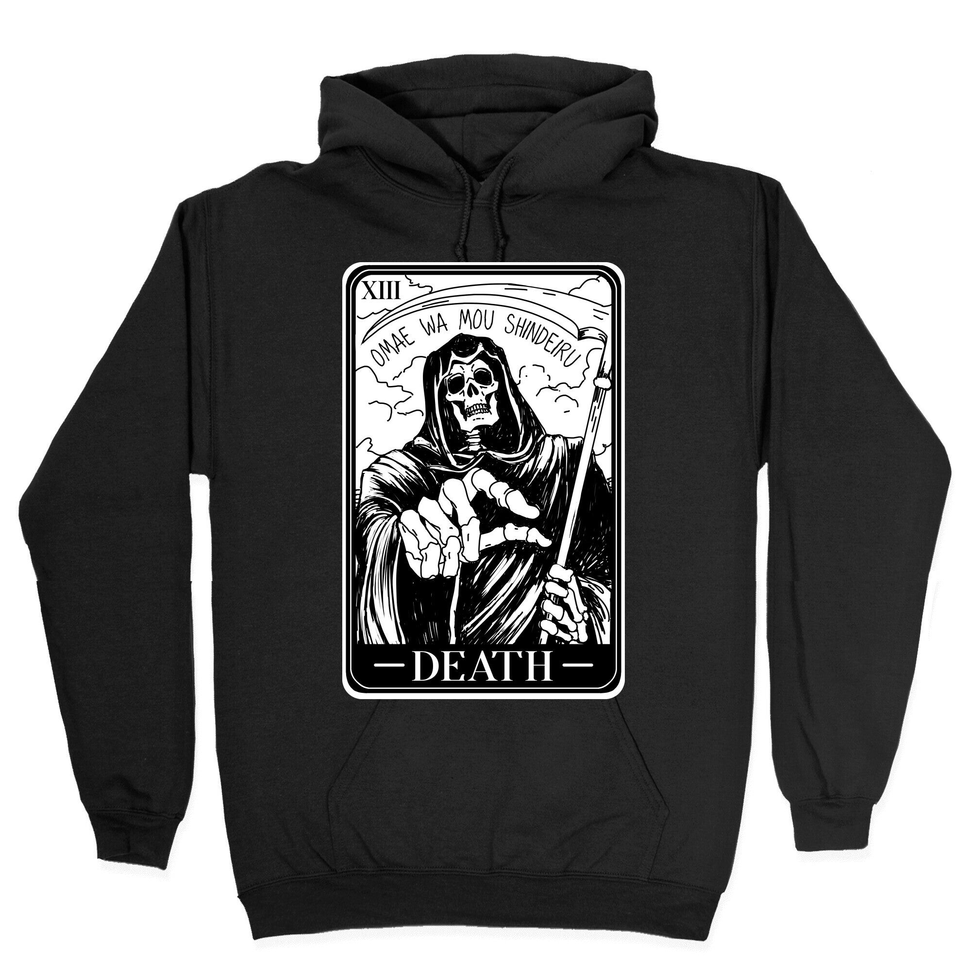 Omae Wa Mou Shindeiru Death Tarot Card Hoodie