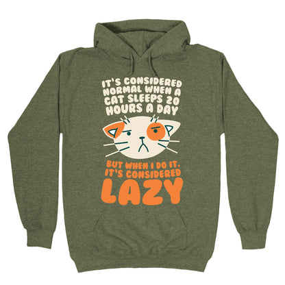 It's Considered Normal When A Cat Sleeps 20 Hours, But... Hoodie