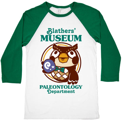 Blathers' Museum Paleontology Department Baseball Tee