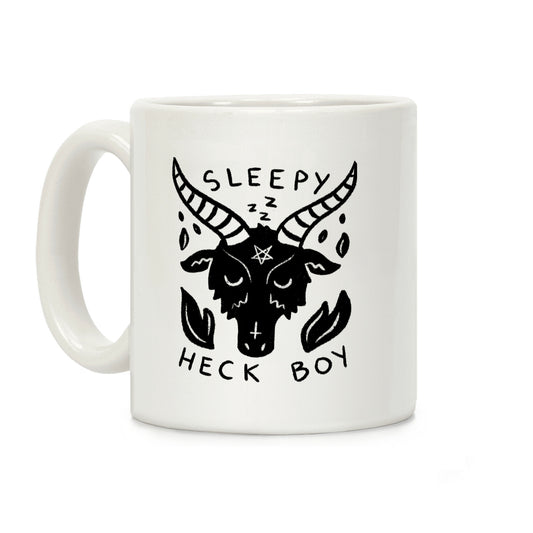 Sleepy Heck Boy Satan Coffee Mug